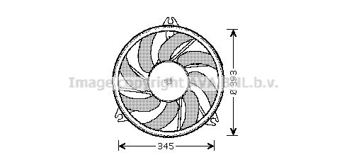 AVA QUALITY COOLING Вентилятор, охлаждение двигателя PE7528